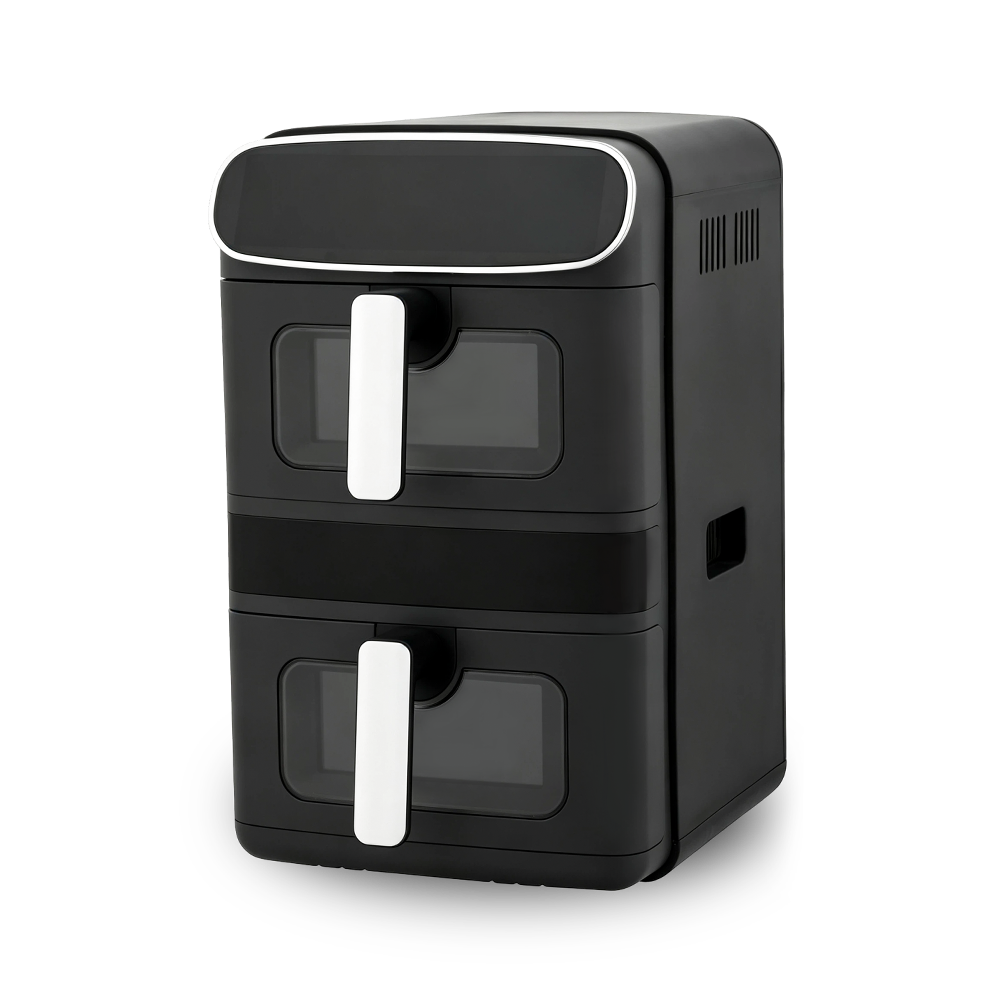 Dvojvrstvová viditeľná vzduchová fritéza s BLDC motorom
